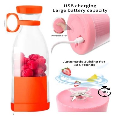 ORGANIZADOR ANARANJADOLIC ANARANJADO LICUADORA PORTATIL RECARGABLE INALAMBRICA 6 CUCHILLAS 380 ML