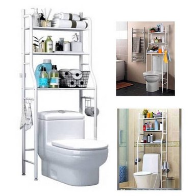 ESTANTE BLANCO ORGANIZADOR BAÑO 3 NIVELES