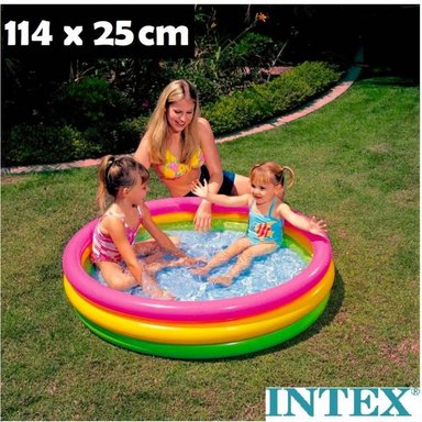 PISCINA ARCOIRIS 114 X 25 CM PARA NIÑOS