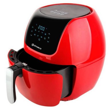 FREIDORA DE AIRE IMACO AF6018 ROJO 6L DIGITAL 1800W