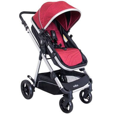 COCHE MOISÉS EVEZO MARCEL DELUXE EV159 ROJO