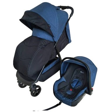 COCHE PASEO EBABY URBAN EB133 MULTICOLOR CON PORTABEBÉ