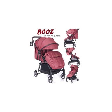 COCHE PASEO EBABY BOOZ ROJO RESPALDAR RECLINABLE