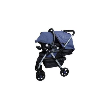 COCHE TRAVEL SYSTEM EBABY ROSSI AZUL CON PORTABEBÉ TERRY