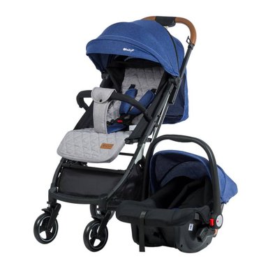 COCHE CUNA BABY HAPPY 198 HAPPY TRAVEL MULTICOLOR CON PORTA BEBE EB198