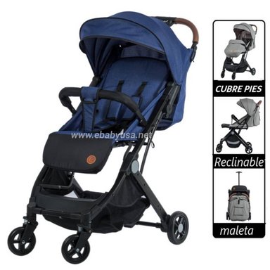 COCHE MALETA EBABY COMPACT AZUL
