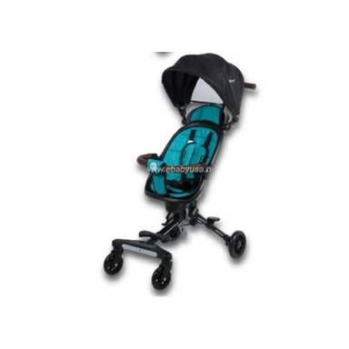 COCHE CUNA EBABY 2031 VERDE PLEGABLE SUPERLIGERO BEBE