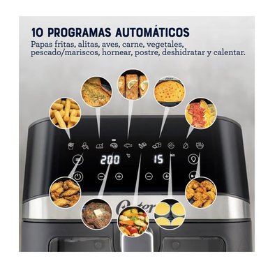 FREIDORA DE AIRE OSTER 6L DIGITAL CON10 PROGRAMAS CKSTAF60WDDF - 3