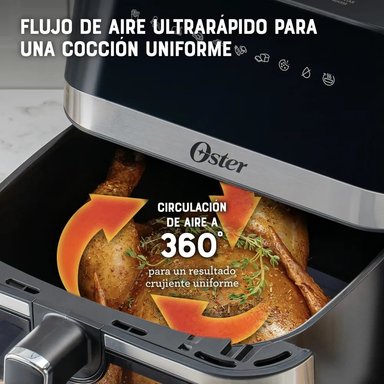 FREIDORA DE AIRE OSTER 7.5L DIGITAL CON 10 PROGRAMAS CKSTAF75WDSSDF - 4