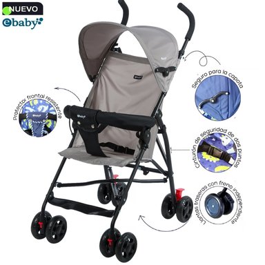 COCHE BASTÓN EBABY GRIS BLUM GR