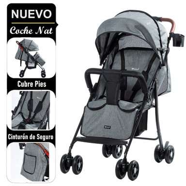 COCHE PASEO EBABY GRIS NAT