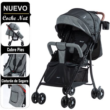 COCHE PASEO EBABY NEGRO NAT