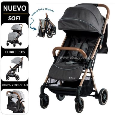 COCHE TRAVEL SYSTEM EBABY NEGRO MALETA SOFI