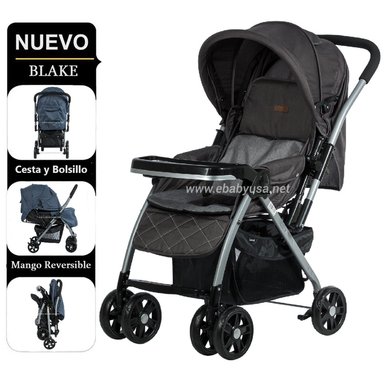 COCHE CUNA EBABY NEGRO BLAKE