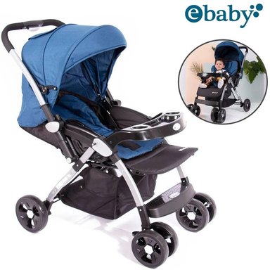 COCHE CUNA EBABY AZUL PASEO KUPER
