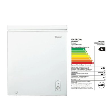 CONGELADORA ELECTROLUX 145 LTS EFC15A2HPWB BLANCO - 2