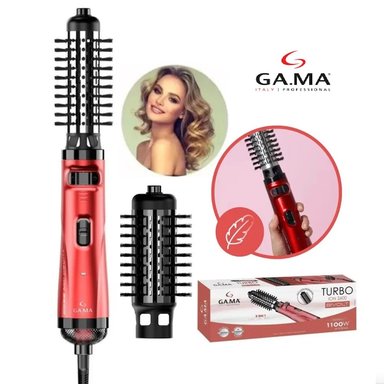 CEPILLO MODELADOR 3 EN 1 ROTATIVO TURBO GAMA 0478 ROJO