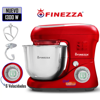 BATIDORA FINEZZA ELÉCTRICA - FZ-6822B ROJO