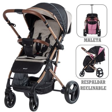 COCHE RUDI CONVERTIBLE MALETA -BEIGE