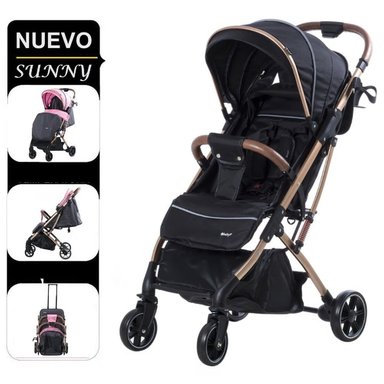 COCHE EBABY MALETA SUNNY EB124 DE ACERO NEGRO