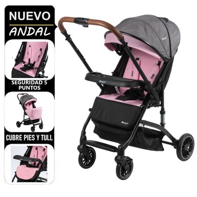COCHE DE PASEO ANDAL EBABY 173 CON MANGO REVERSIBLE RS