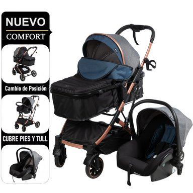 COCHE MOISES EBABY CLINT CON PORTA BEBE AZ