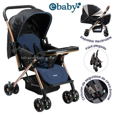 COCHE DE PASEO BON RECLINABLE -AZUL