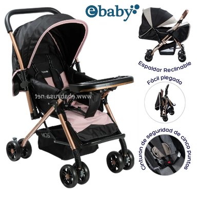 COCHE DE PASEO BON RECLINABLE -ROSADO