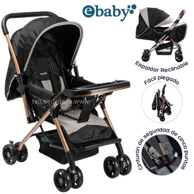 COCHE DE PASEO BON RECLINABLE -GRIS