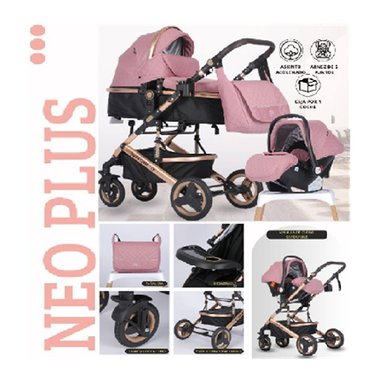 COCHES MOISÉS 4 EN 1 «NEO PLUS » CON PORTABEBÉ PAÑALERA