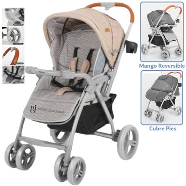COCHE CUNA REVERSIBLE BARCELONA BEIGE