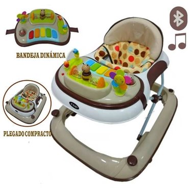 ANDADOR MUSICAL CON BLUETOOTH HI BABY ABEJITA MARRON