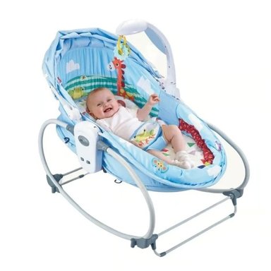 MECEDORA PARA BEBÉ VERSATILE MUSICAL 6 EN 1 COLOR AZUL - 2