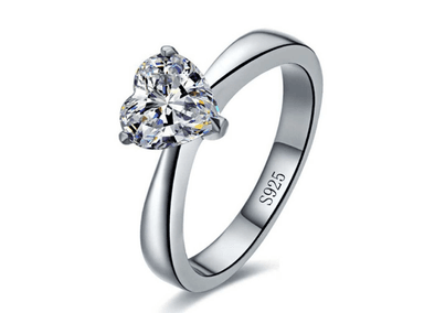 ANILLO DE COMPROMISO DE PLATA 925 MODELO 364