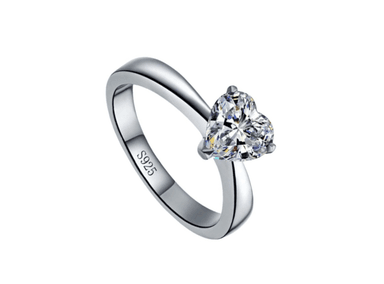 ANILLO DE COMPROMISO DE PLATA 925 MODELO 364 - 3