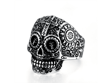 ANILLO PARA HOMBRE MODELO CALAVERA - 1