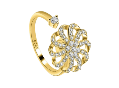 ANILLO MODELO CORONA REDIMENSIONABLE Y GIRATORIO - 2