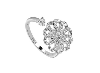 ANILLO MODELO CORONA REDIMENSIONABLE Y GIRATORIO - 4