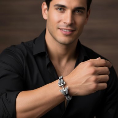 BRAZALETE PULSERA PARA HOMBRE MODELO NAÚTICO - 5