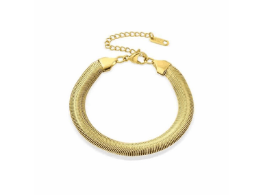 PULSERA EC SHOP SERPIENTE DORADA MUJER BAÑADO EN ORO