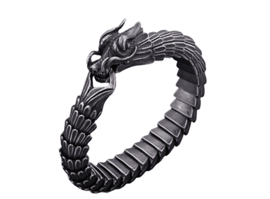 PULSERA AFRODITA DRAGÓN ACERO HOMBRE