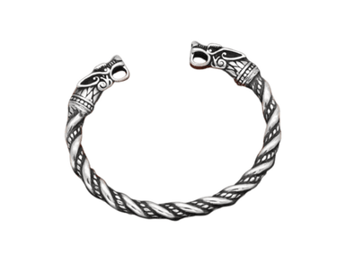 PULSERA EC SHOP LOBO NÓRDICO ACERO HOMBRE TITANIO