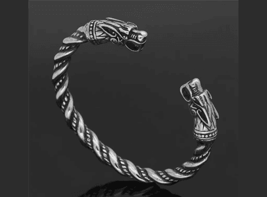PULSERA EC SHOP LOBO NÓRDICO ACERO HOMBRE TITANIO - 3