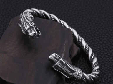 PULSERA EC SHOP LOBO NÓRDICO ACERO HOMBRE TITANIO - 4