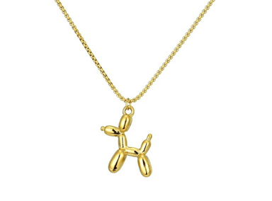 COLLAR EC SHOP PERRITO MODELO BAÑADO EN ORO 18K