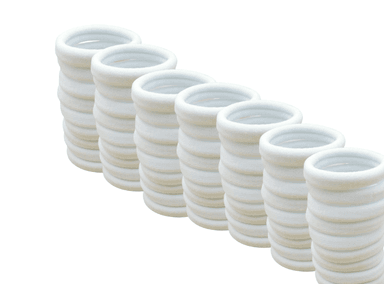 PACK 72 LIGAS AFRODITA BLANCO RESISTENTE CABELLO