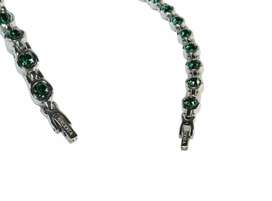 PULSERA AFRODITA YSB-11 MAGNÉTICA SALUDABLE CON BRILLANTES SWAROVSKI GREEN - 6