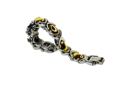 PULSERA AFRODITA YSMGB-112 MAGNÉTICA FUNCIONAL TITANIO Y GERMANIOS - 4