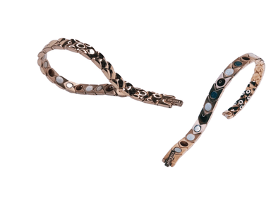 PULSERA AFRODITA YSB-146 MAGNÉTICA TITANIO SALUDABLE ROSE GOLD - 4