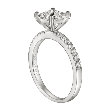 ANILLO DE COMPROMISO AFRODITA 367 PLATA MACIZA BAÑADO EN ORO - 3